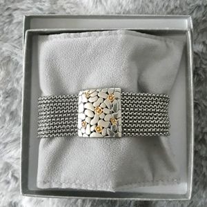 Silvertone and Goldtone Bracelet